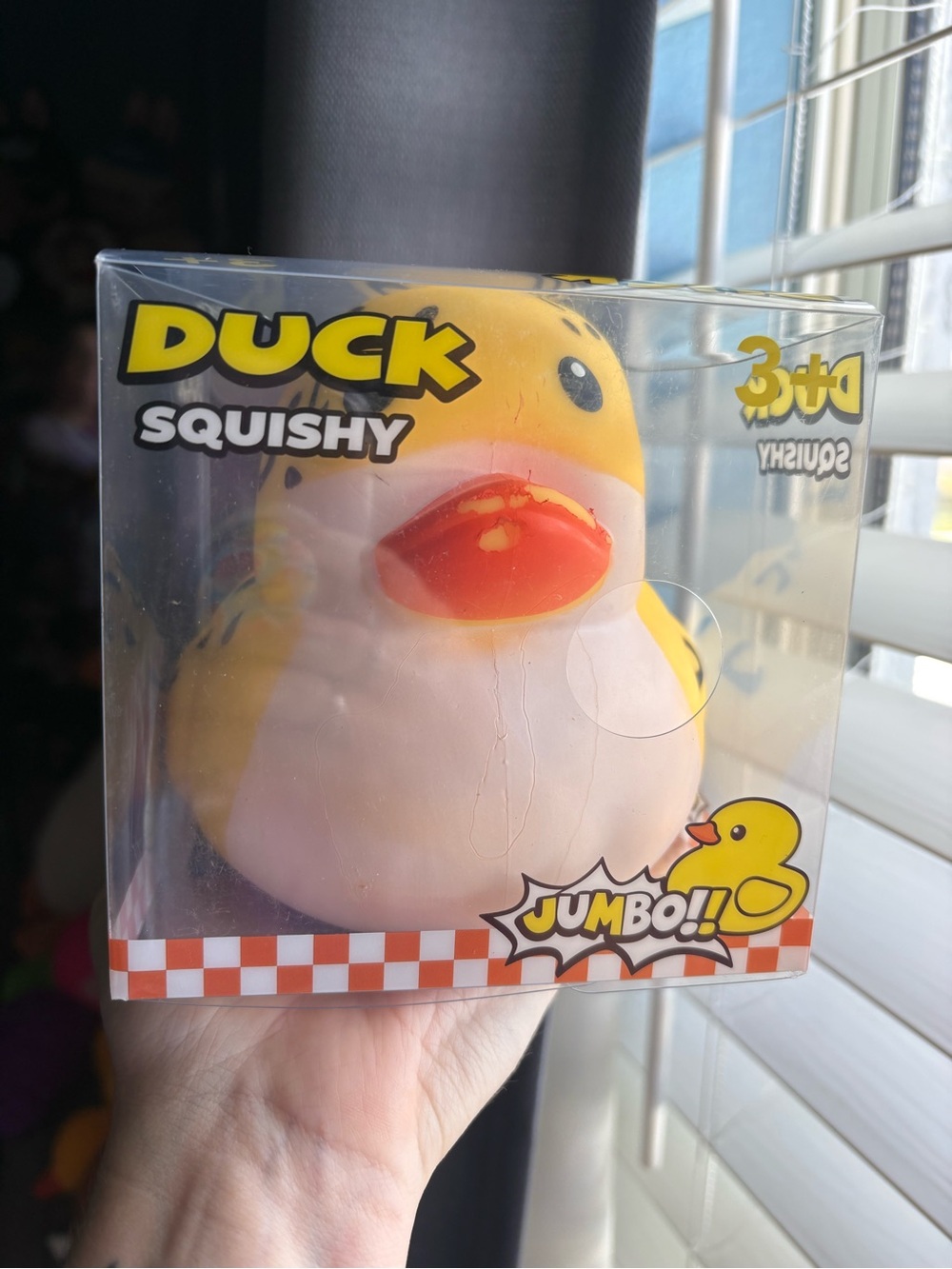 Jumbo leopard duck squishy